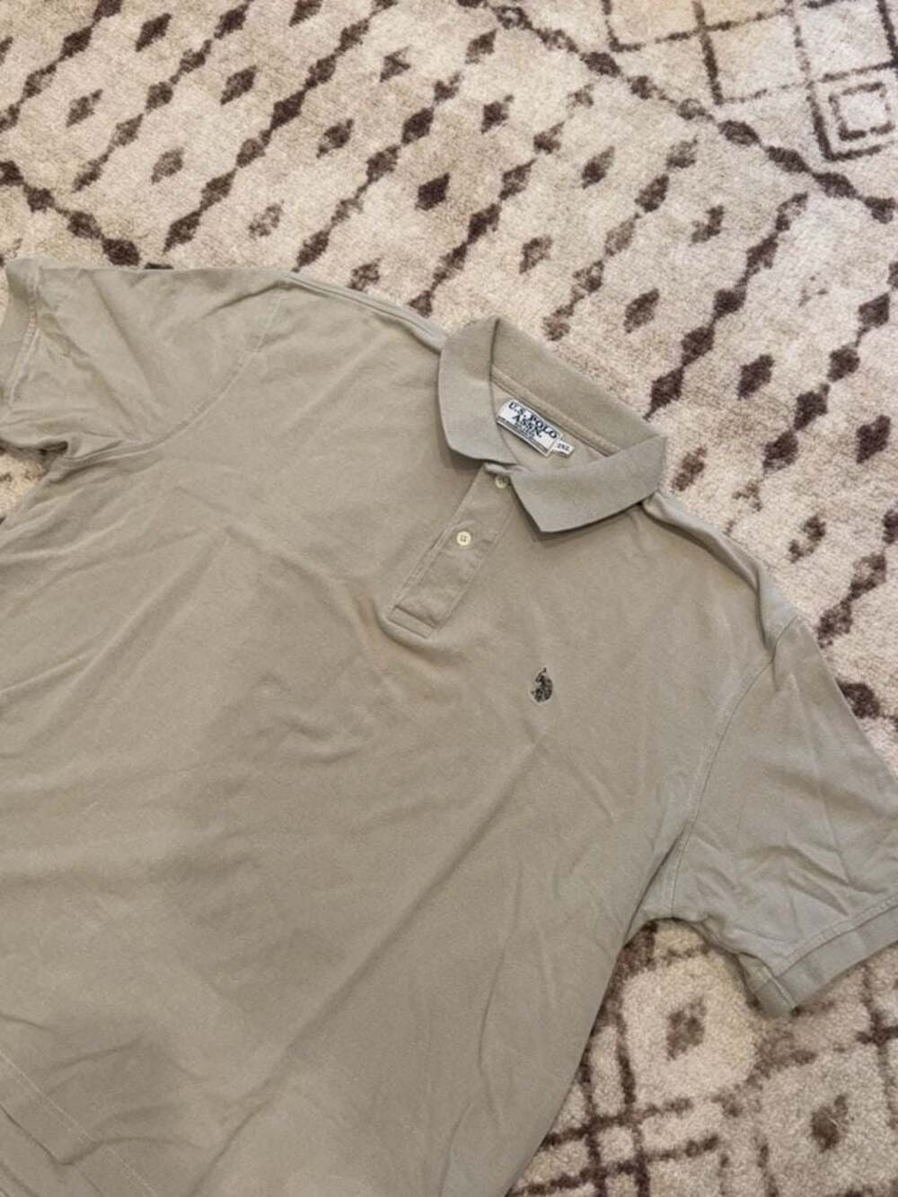 U.S. Polo Assn. Men's Short Sleeve Polo Shirt Tan Size 2XL